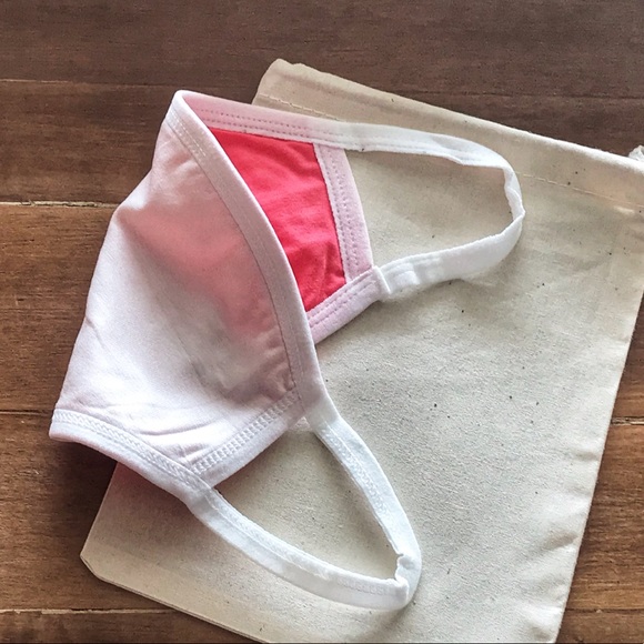 Two Cotton Blend Face Masks in Reusable Muslin Bag - Picture 6 of 8